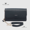 Клатч женский TERGAN 79900 Кожаный На цепочкеLACIVERT FLOATER Т.Синий