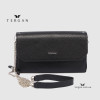 Клатч женский TERGAN 79900 Кожаный На цепочкеSIYAH FLOATER Черный