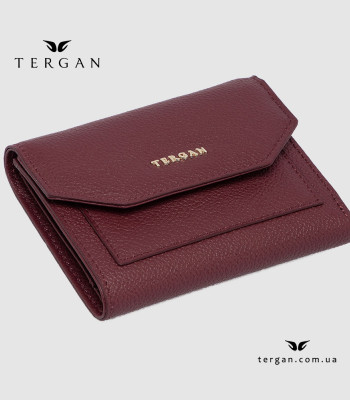 Кошелек женский TERGAN 5809 Кожаный BORDO MONACO Бордовый