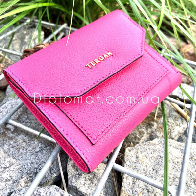 Кошелек женский TERGAN 5809 Кожаный  FUJIA MONACO Розовый