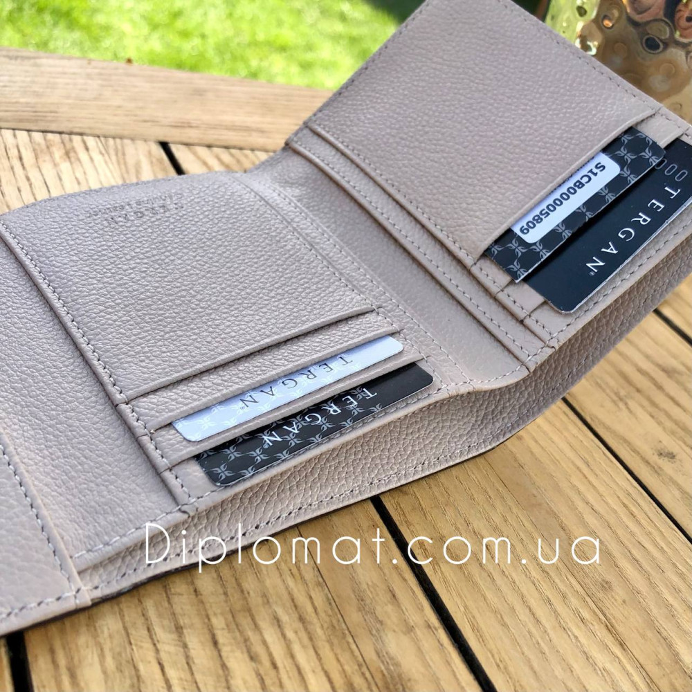 Кошелек женский TERGAN 5809 Кожаный  BEJ MONACO Бежевый Бежевый