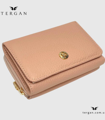 Кошелек женский TERGAN 5798 Кожаный отделение для монет внешнее на молнии PUDRA FLOATER