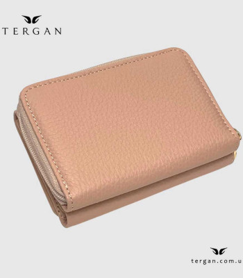 Кошелек женский TERGAN 5798 Кожаный отделение для монет внешнее на молнии PUDRA FLOATER