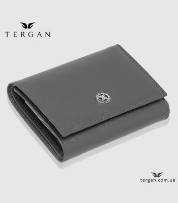 Портмоне женское TERGAN 5633 Кожаное Небольшого размераKOYU GRİ SAFIANO