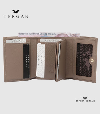 Портмоне женское TERGAN 5633 Кожаное Небольшого размераKUM SAFIANO