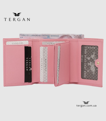 Портмоне женское TERGAN 5633 Кожаное Небольшого размераPEMBE SAFIANO