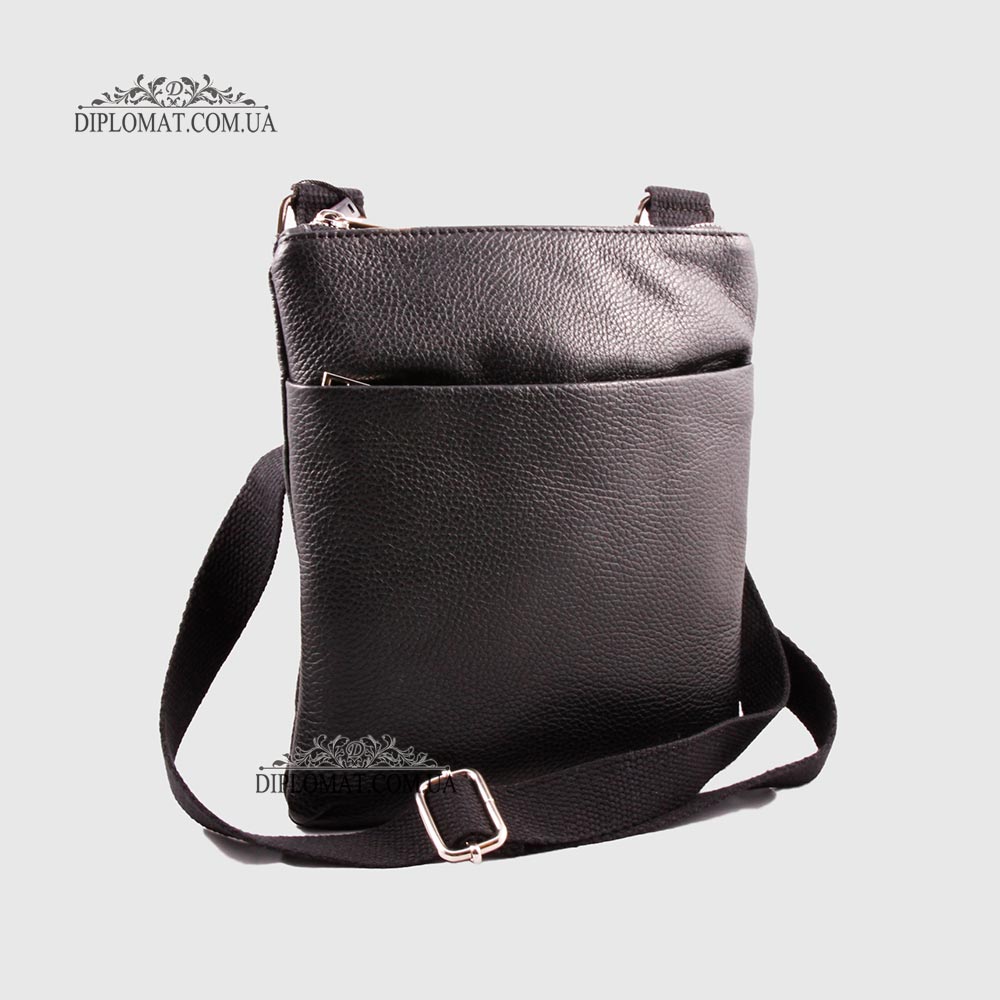 Сумка Кожаная Через плечо EMANUELA FERRETTI 880130  BLACK floater Черный