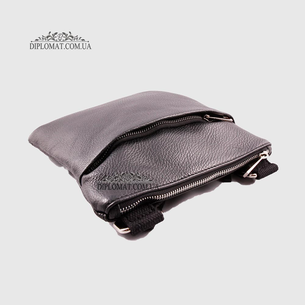 Сумка Кожаная Через плечо EMANUELA FERRETTI 880130  BLACK floater Черный