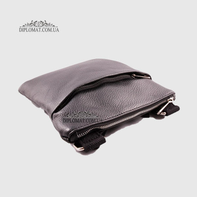 Сумка Кожаная Через плечо EMANUELA FERRETTI 880130  BLACK floater Черный