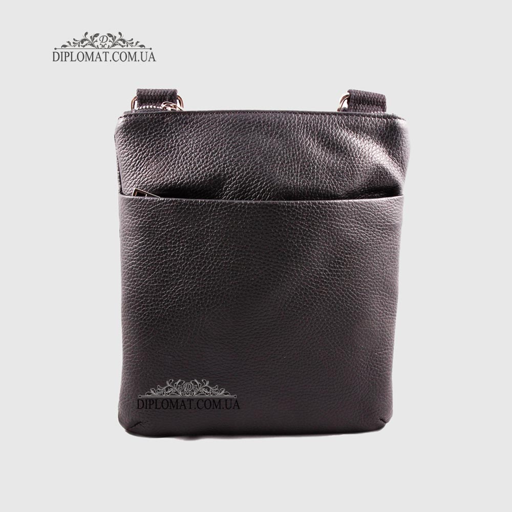 Сумка Кожаная Через плечо EMANUELA FERRETTI 880130  BLACK floater Черный