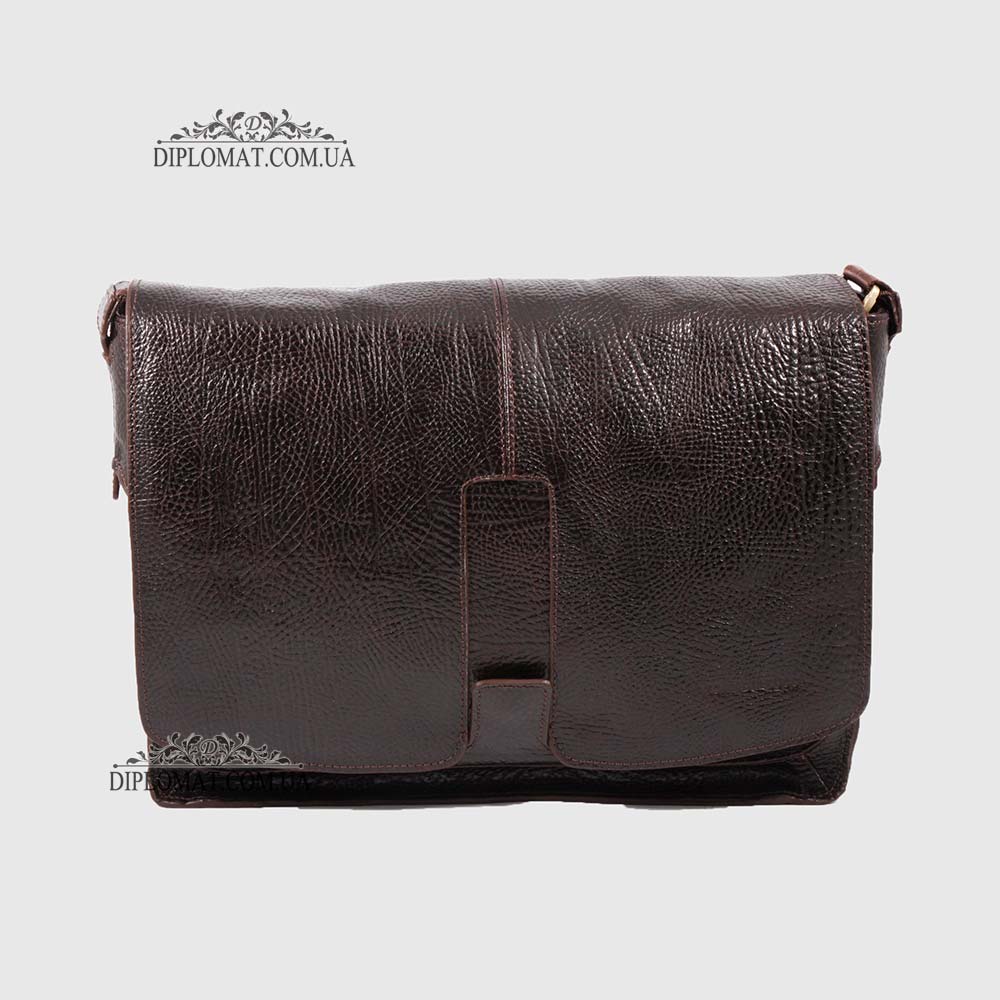 Сумка мужская Мессенджер Через плечо Большая TONY BELLUCCI T-5057  886 D.BROWN Коричневый