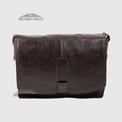 Сумка мужская Мессенджер Через плечо Большая TONY BELLUCCI T-5057  886 D.BROWN Коричневый