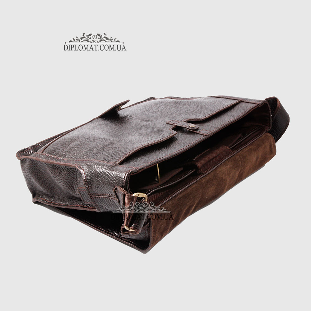 Сумка мужская Мессенджер Через плечо Большая TONY BELLUCCI T-5057  886 D.BROWN Коричневый