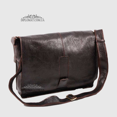 Сумка мужская Мессенджер Через плечо Большая TONY BELLUCCI T-5057  886 D.BROWN Коричневый