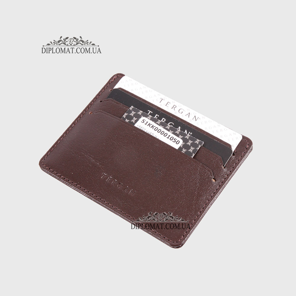 Картхолдер TERGAN 1050 Кожаный (Кредитница) KAHVE  RUSTIC Коричневый