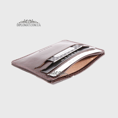 Картхолдер TERGAN 1050 Кожаный (Кредитница) KAHVE  RUSTIC Коричневый
