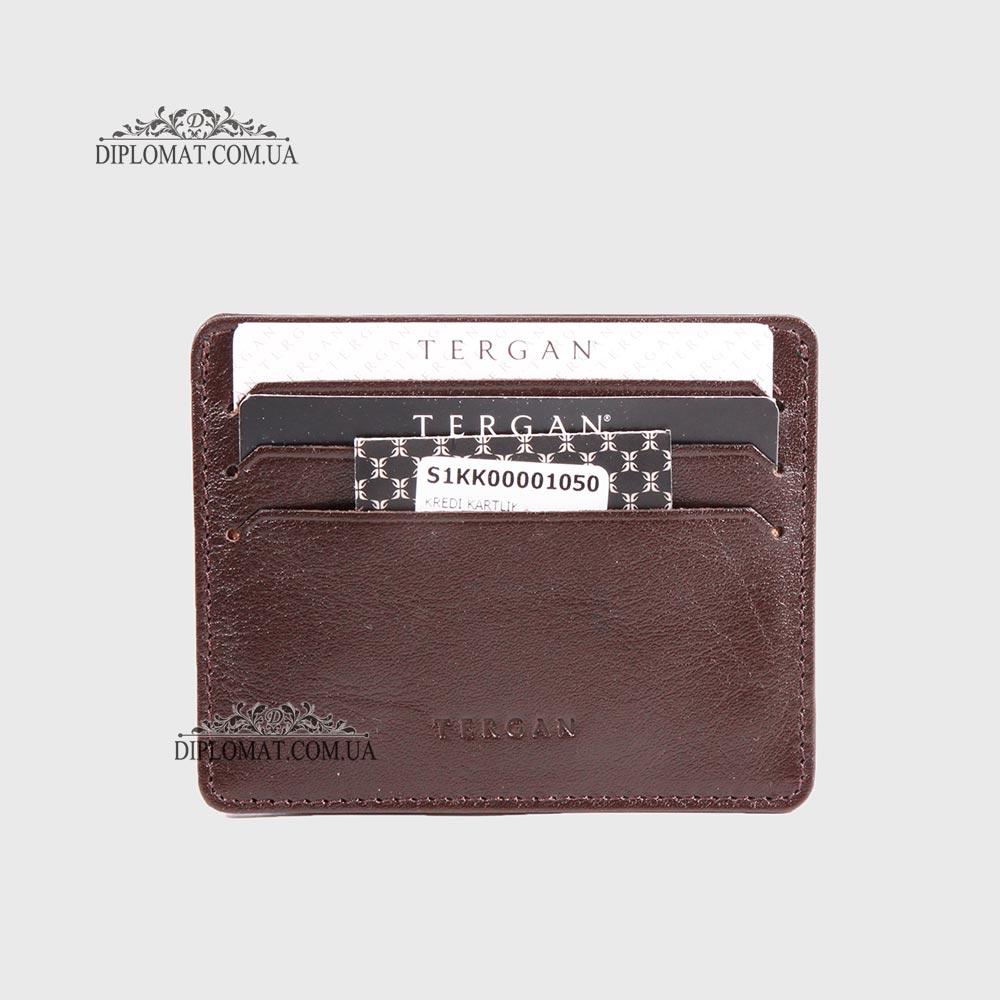 Картхолдер TERGAN 1050 Кожаный (Кредитница) KAHVE  RUSTIC Коричневый
