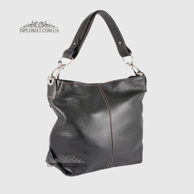Сумка Женская Кожаная Ручка на плечо BELLINI Rignano 8695  BLACK floater Черный