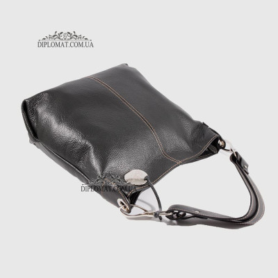 Сумка Женская Кожаная Ручка на плечо BELLINI Rignano 8695  BLACK floater Черный