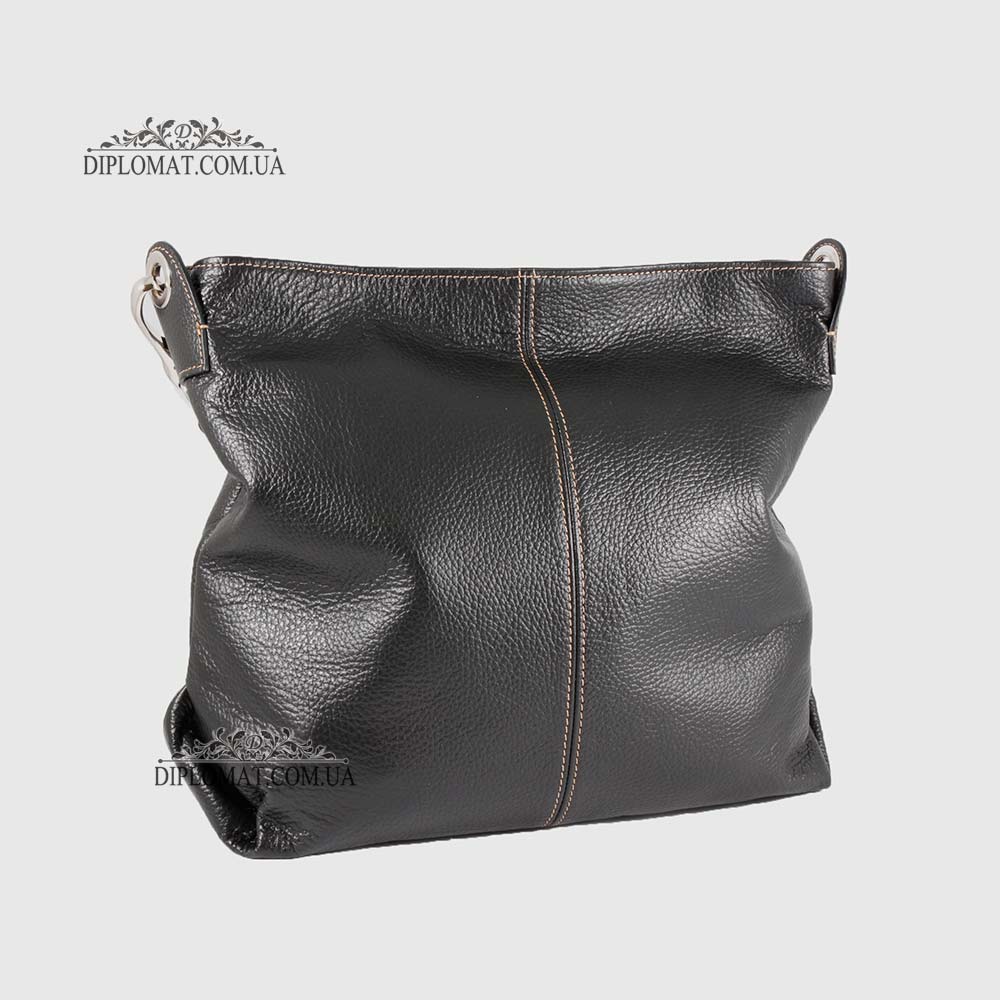 Сумка Женская Кожаная Ручка на плечо BELLINI Rignano 8695  BLACK floater Черный