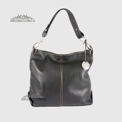 Сумка Женская Кожаная Ручка на плечо BELLINI Rignano 8695  BLACK floater Черный