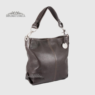 Сумка Женская Кожаная Ручка на плечо BELLINI Rignano 8695  DARK BROWN floater Коричневый