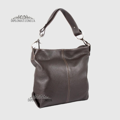Сумка Женская Кожаная Ручка на плечо BELLINI Rignano 8695  DARK BROWN floater Коричневый