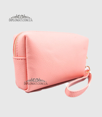 Косметичка женская GIADA PELLE 0027 Кожаная на Одно отделение Металлическая фурнитура CORAL floater