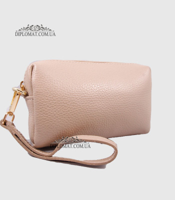 Косметичка женская GIADA PELLE 0027 Кожаная на Одно отделение Металлическая фурнитура KUM FLOATER