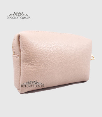 Косметичка женская GIADA PELLE 0027 Кожаная на Одно отделение Металлическая фурнитура KUM FLOATER