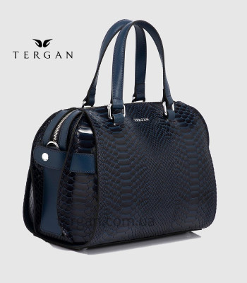 Сумка Женская Кожаная TERGAN 79658 LACIVERT PYTHON