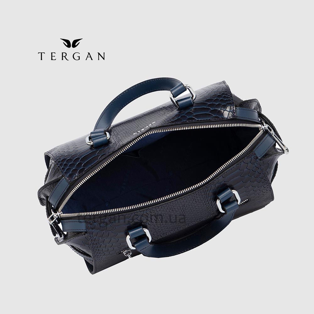 Сумка Женская Кожаная TERGAN 79658  LACIVERT PYTHON