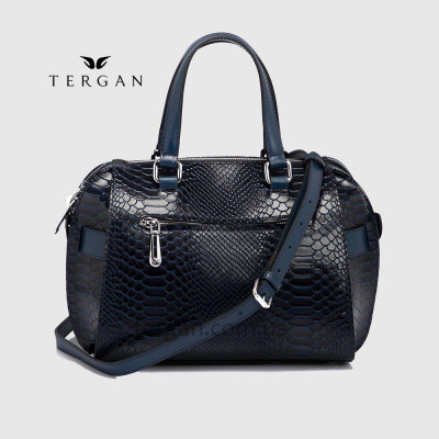 Сумка Женская Кожаная TERGAN 79658  LACIVERT PYTHON