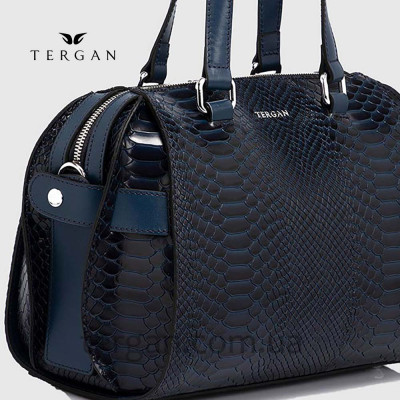 Сумка Женская Кожаная TERGAN 79658  LACIVERT PYTHON