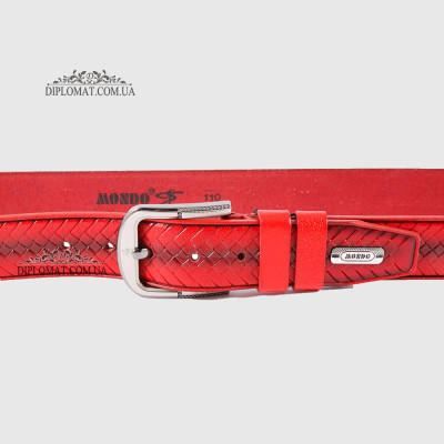 Ремень MONDO BELT886 06 Красный 110