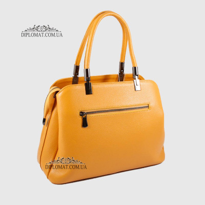 Сумка Женская Кожаная GUARD 604  YELLOW FLOATER Желтый