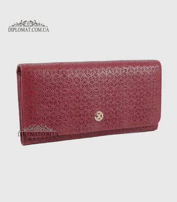 Кошелек женский TERGAN 5787 Кожаный BORDO NAPPA Бордовый