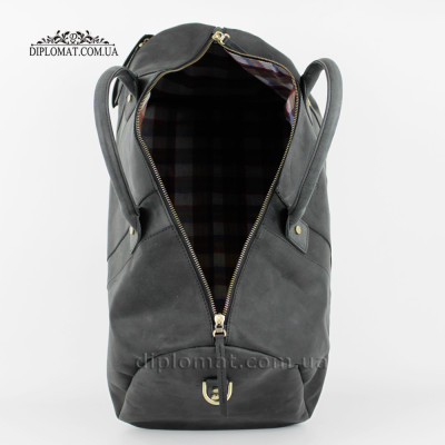 Сумка Дорожная Кожаная TONY BELLUCCI T-5146  01 BLACK Crazy Черный