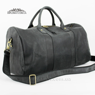 Сумка Дорожная Кожаная TONY BELLUCCI T-5146  01 BLACK Crazy Черный