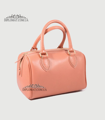 Сумка Бочонок Женская Кожаная BELLINI BP005 Trunk ROSE smooth