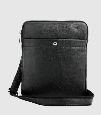 Сумка мужская кожаная Через плечо VIRGINIA CONTI 01349 Black Floater