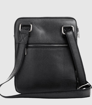 Сумка мужская кожаная Через плечо VIRGINIA CONTI 01349 Black Floater