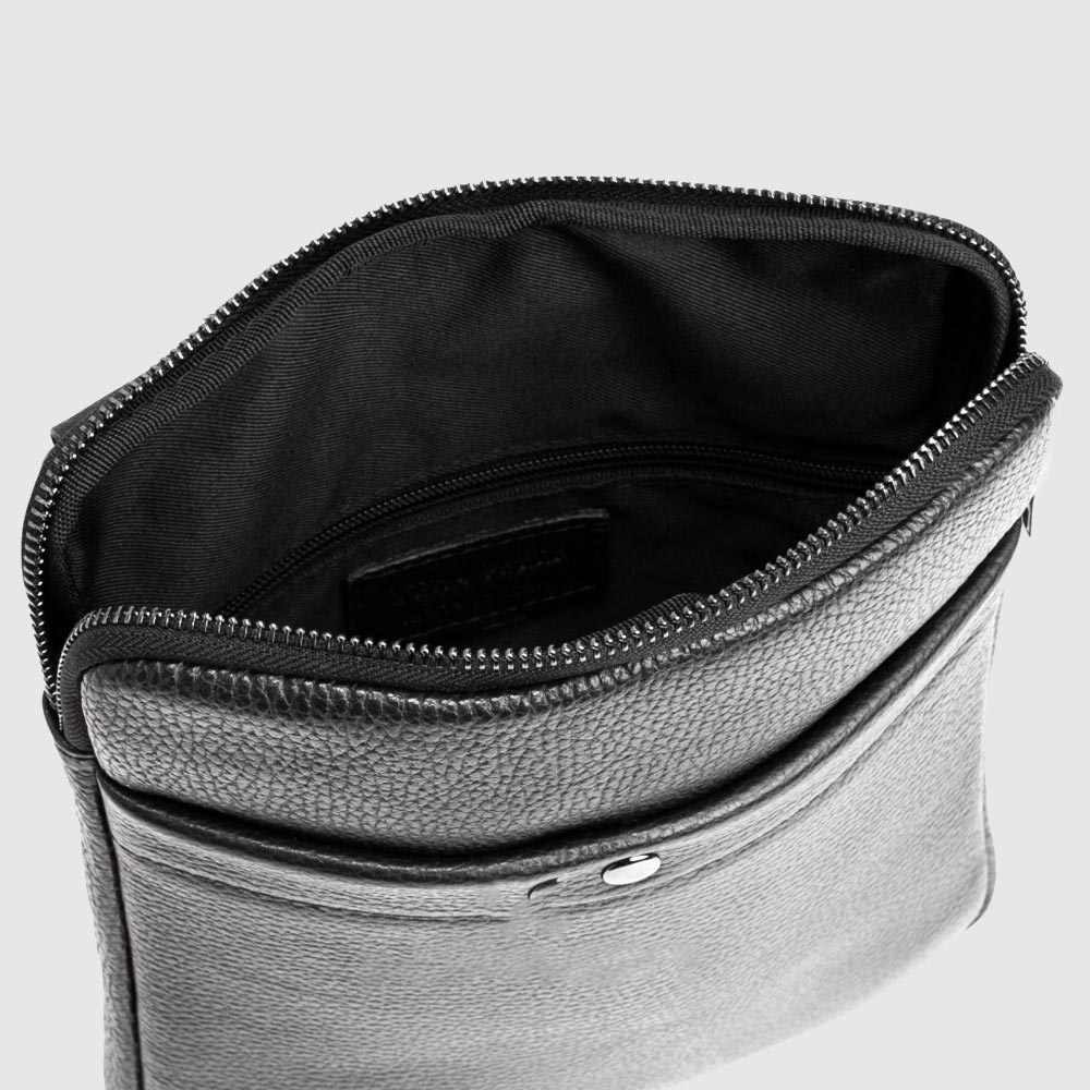 Сумка мужская кожаная Через плечо VIRGINIA CONTI 01349  Black Floater