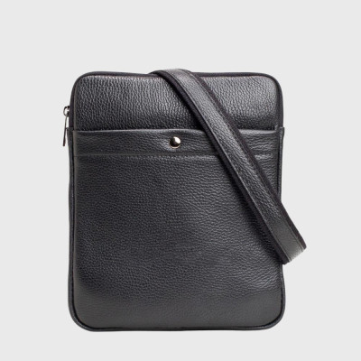 Сумка мужская кожаная Через плечо VIRGINIA CONTI 01349  Black Floater