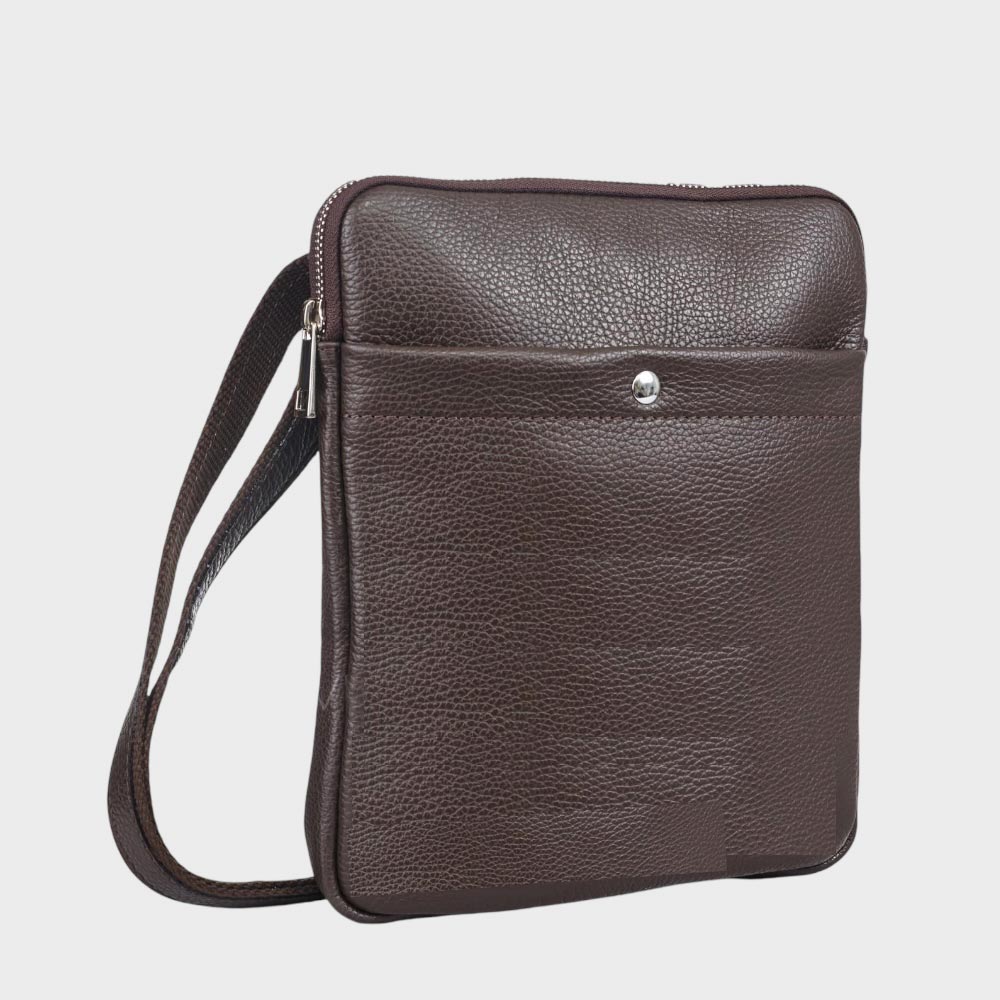 Сумка мужская кожаная Через плечо VIRGINIA CONTI 01349  Brown Floater