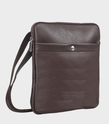 Сумка мужская кожаная Через плечо VIRGINIA CONTI 01349 Brown Floater