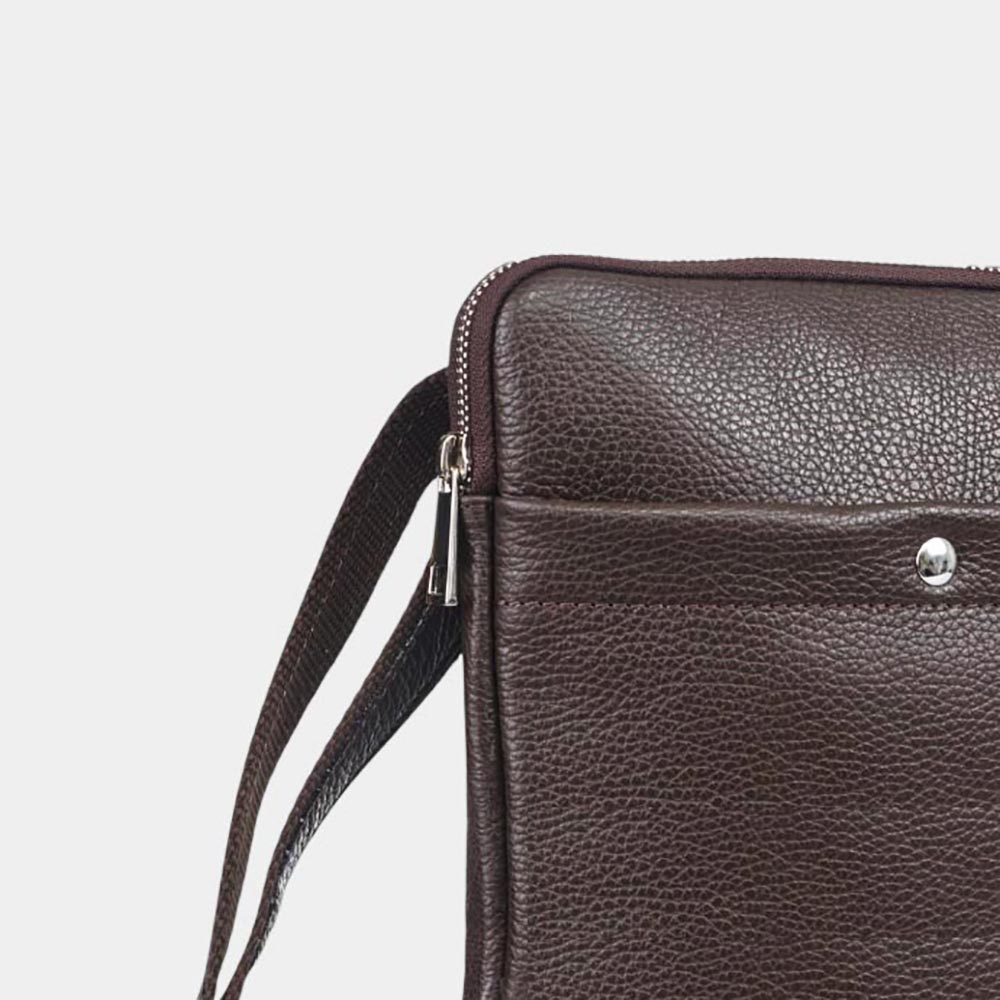 Сумка мужская кожаная Через плечо VIRGINIA CONTI 01349  Brown Floater