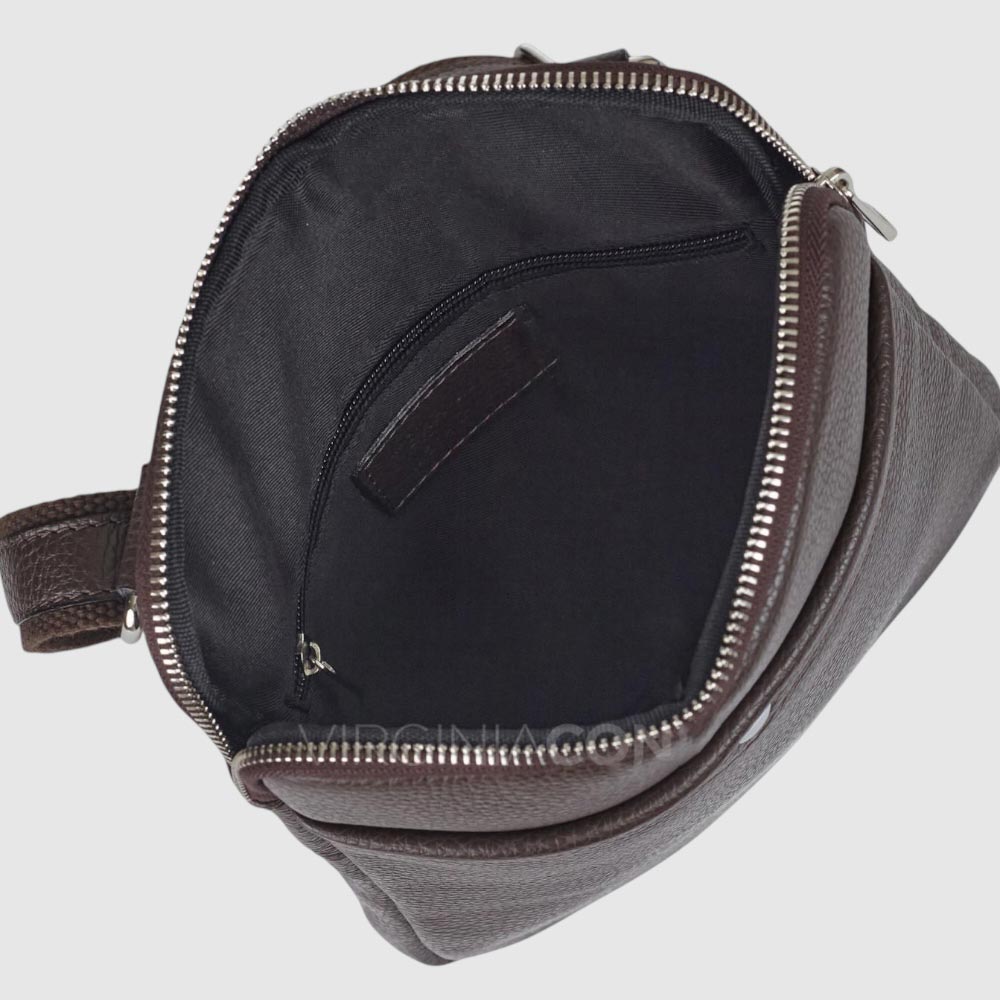 Сумка мужская кожаная Через плечо VIRGINIA CONTI 01349  Brown Floater