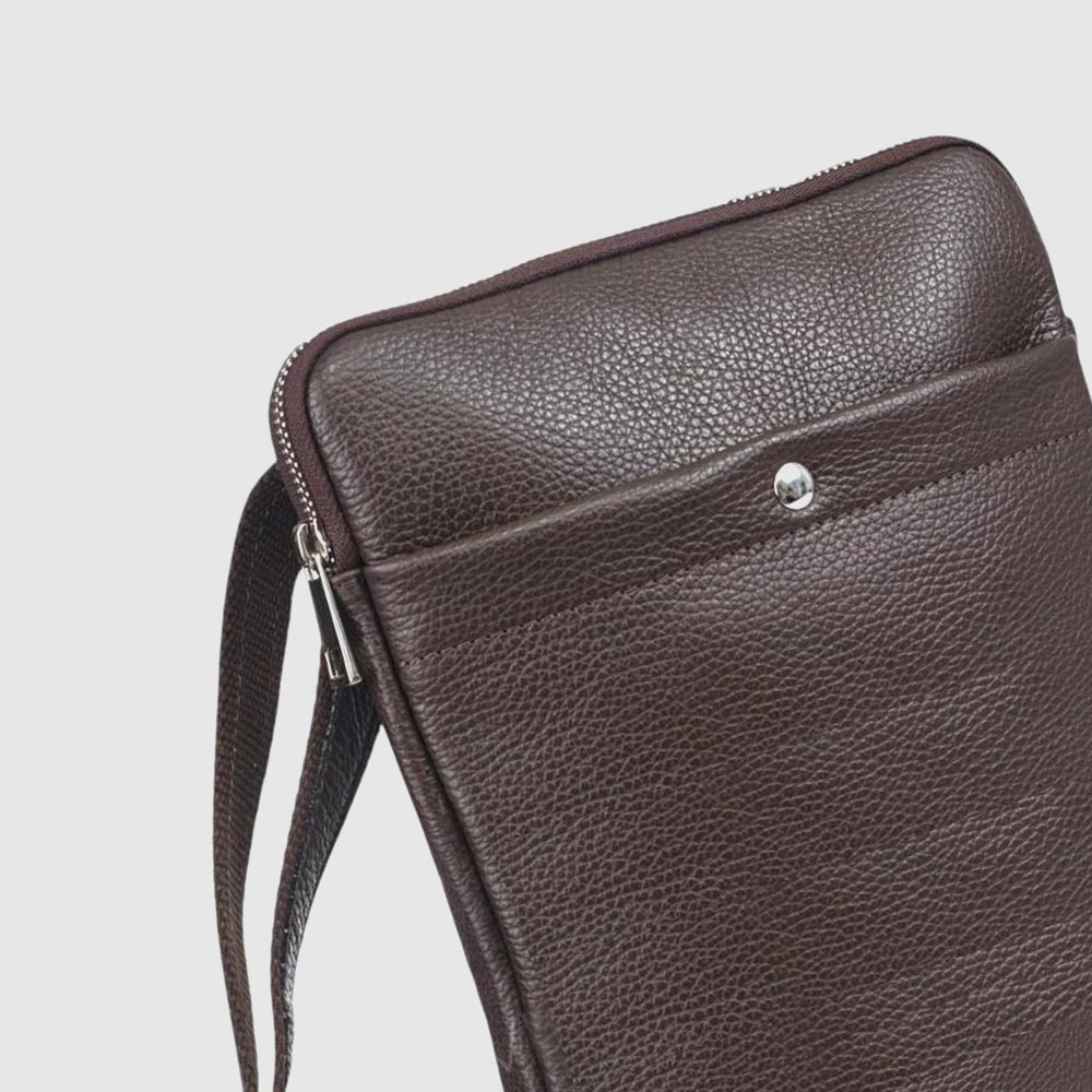 Сумка мужская кожаная Через плечо VIRGINIA CONTI 01349  Brown Floater