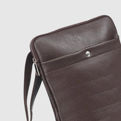 Сумка мужская кожаная Через плечо VIRGINIA CONTI 01349  Brown Floater